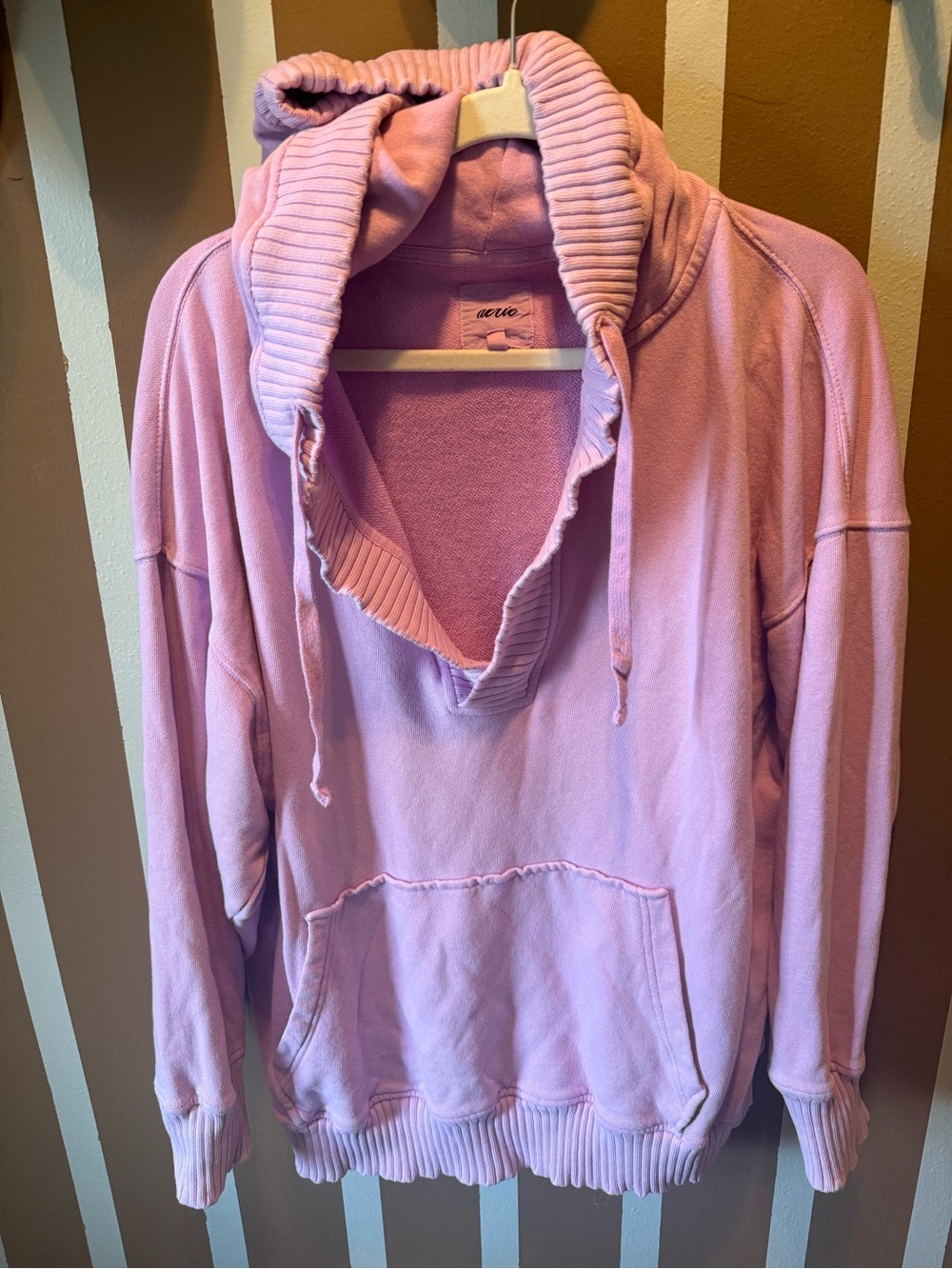 AERIE light fuchsia Hooded Sweatshirt oversized